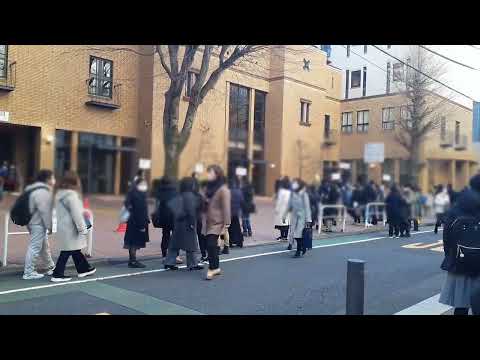 【中学受験】2022年2月1日(火)　女子学院中学校　入試会場風景①