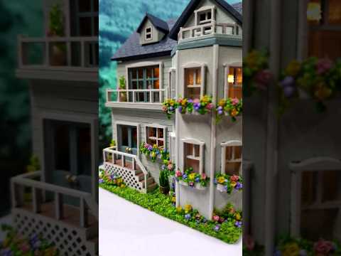 DIY miniature dollhouse kit "Warm house" #Shorts #diydollhouse #miniaturedollhouse