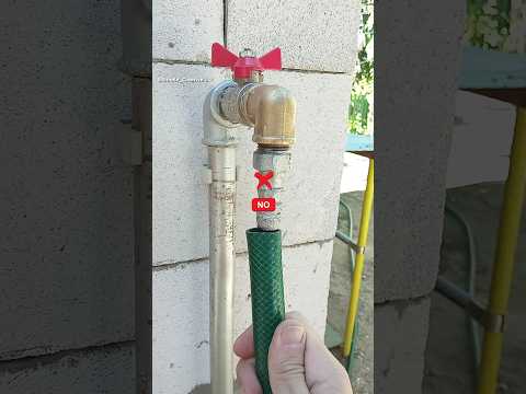 Amazing hose clamp tips and skills. How to securely clamp a hose with a rope #shrots #diy #hoses