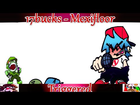 Friday Night Funkin' Mexifloor (17bucks FNF Mod) Flippy VS BF in Triggered