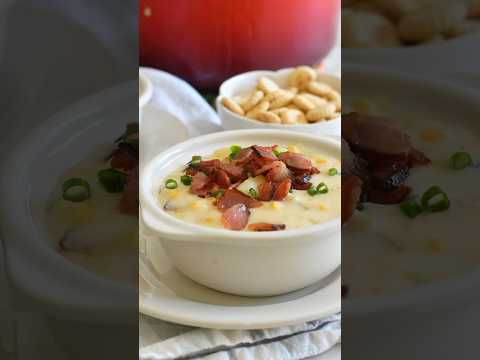 Extra Creamy Corn Chowder #recipe #bestcornchowder