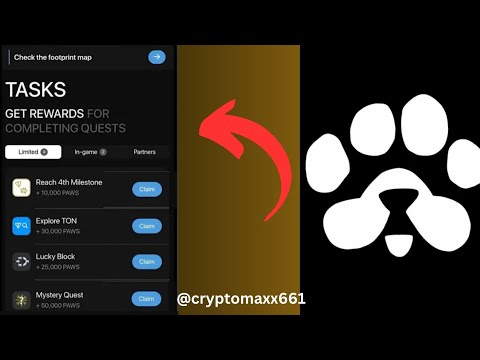 paws 🐾 airdrop new quest solutions unlock all || claim 4 milestone now