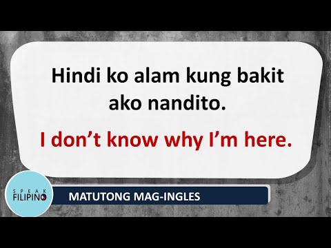 Matutong Mag English Gamit ang "WHY" sa Pangungusap