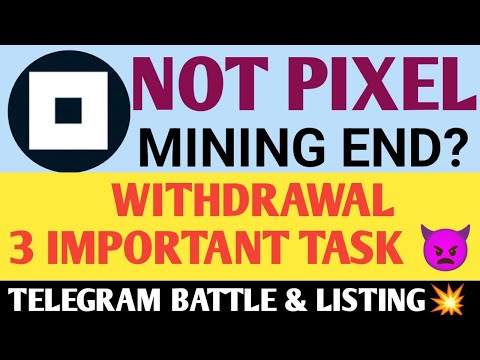 Not Pixel Airdrop Eligibility 3 Tasks | Not Pixel Airdrop New Update | Notpixel Listing Date