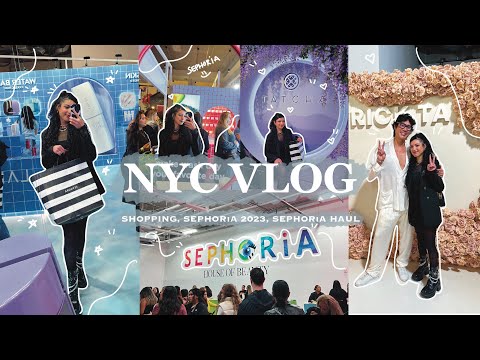 NYC Vlog🗽: shopping, SEPHORiA 2023, SEPHORiA haul 🤍 | Hebarrietty