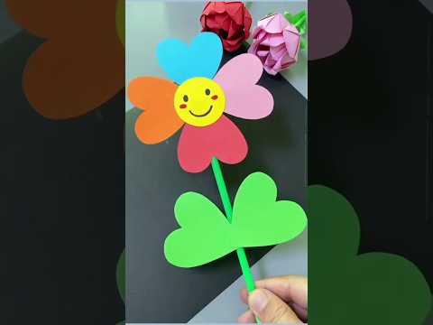 Flower paper craft ideas for kids