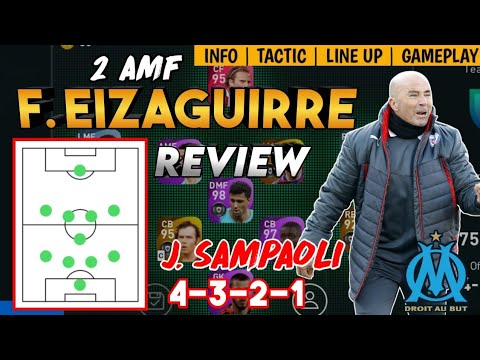 F. EIZAGUIRRE 4321 MANAGER REVIEW | NEW MARSEILLE MANAGER | PES 2021 MOBILE