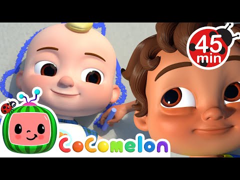 Heads Shoulders Knees and Toes (FASTER!) 😀 CoComelon Animal Time Kids Songs | Animal Songs for Kids