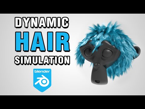 Dynamic Hair Simulation Blender 4.0 Tutorial!