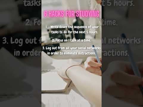 Study Tips | 6 Hacks for Studying 📚💯 #studytips #studytipsforstudents