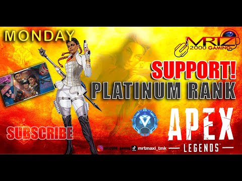 🔴 APEX LEGENDS EMERGENCE -  MONDAY SUPPORT PLATINUM RANK