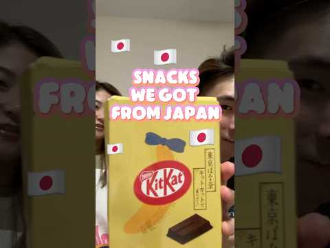 Japanese airport snacks | Tokyo banana KitKat #japanesefood #japan #shorts