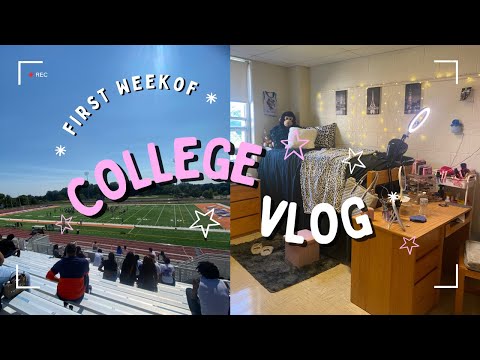 first video! • freshman week vlog at LU 🧡💙