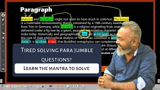 Learn the ultimate mantra to solve Para Jumbles questions | GejoSpeaks | CAT Questions