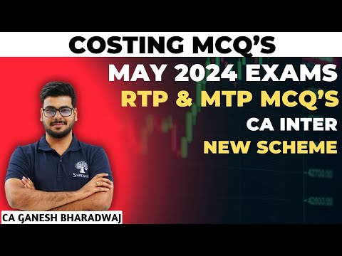 MCQ's | COSTING | RTP AND MTP CASE STUDY BASED QUESTIONS