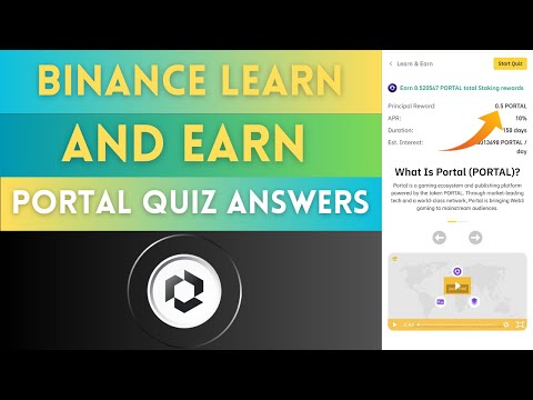 Binance Learn And Earn || PORTAL Quiz Answers || Earn Free Portal Token