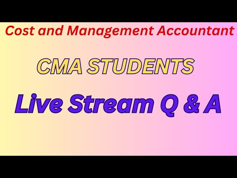 #CMA Students #live #Q&A #askyourdoubt #livestream