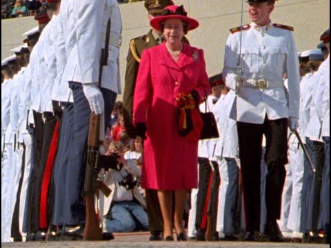 Queen Elizabeth II Opens Australia's Parliament House 1988.