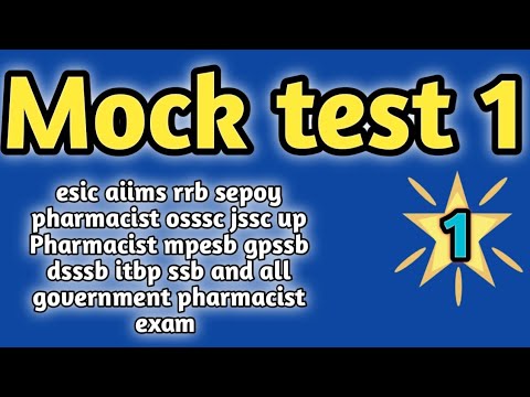 mock test for government pharmacistexam preparation#rrbpharmacistexam#ossscpharmacistandmphwexam2024