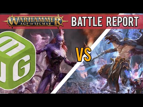 Hedonites of Slaanesh vs Disciples of Tzeentch Age of Sigmar 4th Edition Battle Report Ep 19