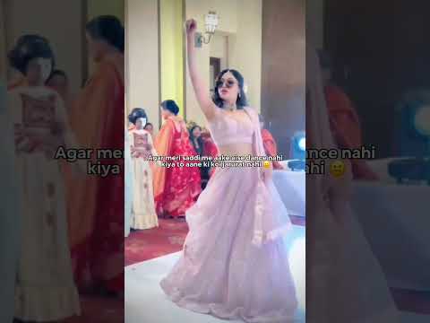 solo dance performance for bride | sangeet dance #shorts #reels #dance #bride #weddingreels #trend