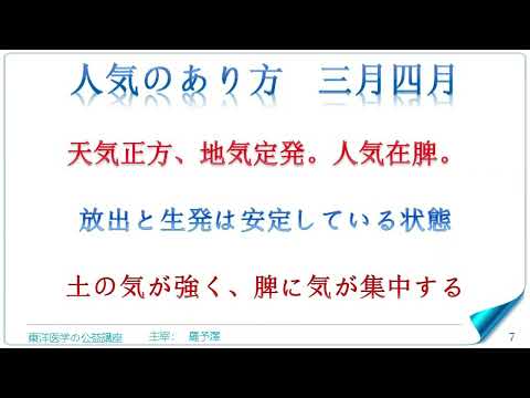 東洋医学公益講座　第243回黄帝内経‗診要経終論1