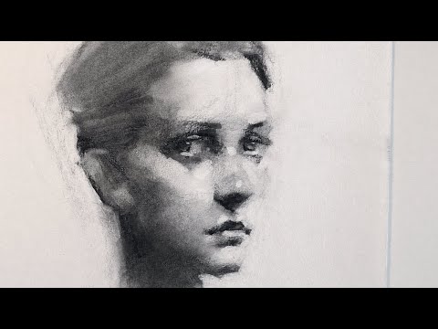 Portrait Sketch in Charcoal