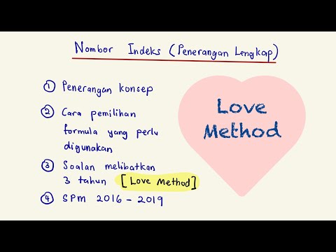 Nombor Indeks - Keseluruhan Bab + SPM 2016 - 2019 [ Love Method menggantikan Petua Rantai ]