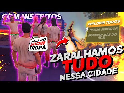 FIZ 1 DIA DE RP XITADO COM OS INSCRITOS NO GTA RP COM MOD MENU!