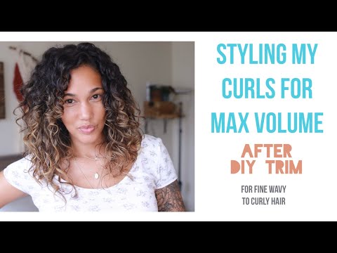 Styling Curls After Trim - Volume and Density