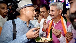 Food Walk With External Affairs Minister Dr. S Jaishankar! VV Puram Food Street, Bengaluru