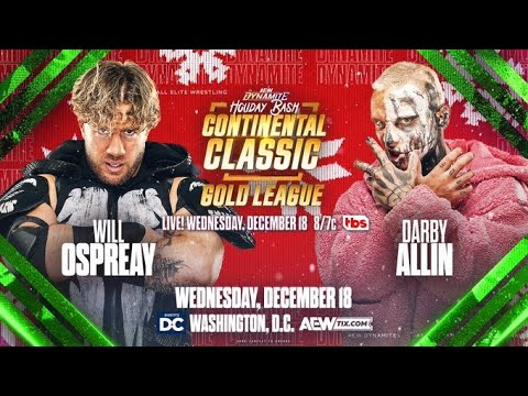 AEW Dynamite Will Ospreay vs Darby Allin Continental Classic (SIM)