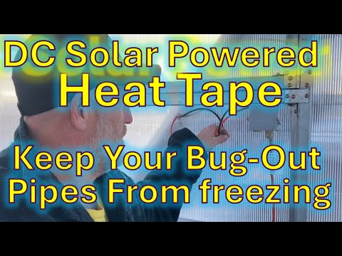 Ultimate Prepper || Using Solar Powered Heat Tape to Prevent Water Lines from Freezing