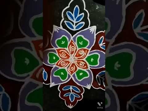 muggulu with painting#shorts#viral#crafts