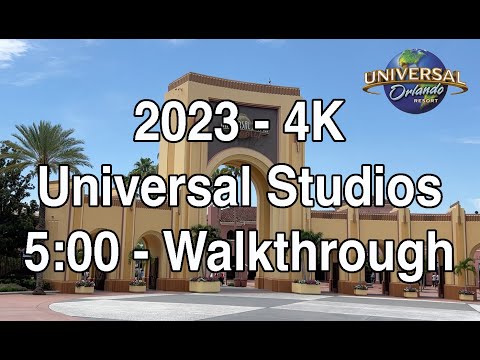 2023 Universal Studios - 5:00 Walkthrough - 4K