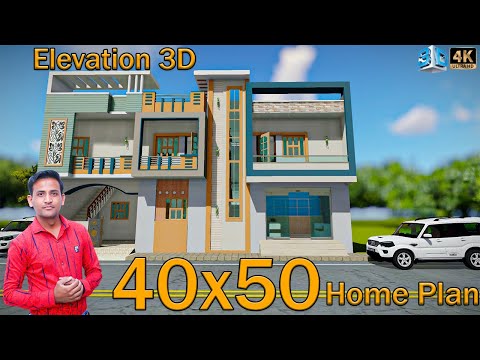 🏡 40X50 Feet | 2000 Sqft House Design with Interior | #ShivajiHomeDesign