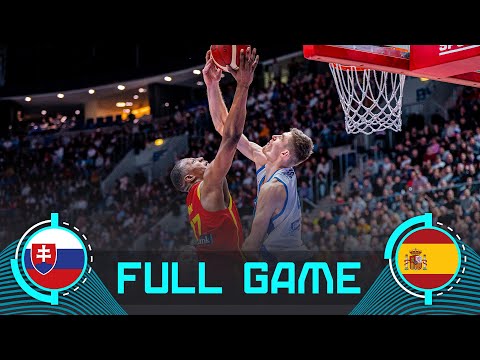 Slovakia v Spain | Full Basketball Game | FIBA EuroBasket 2025 Qualifiers