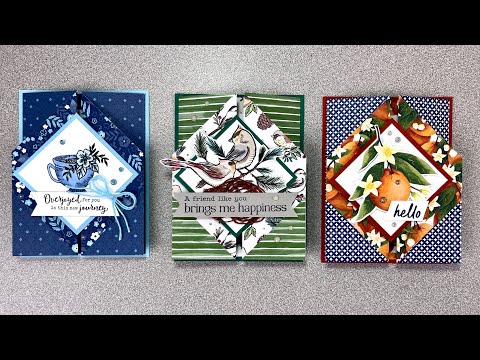 Diamond Gatefold Card - Mystery Stamping Revealed - 7-17-24