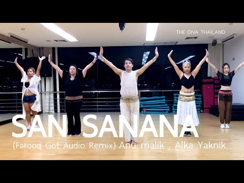 San Sanana (Farooq Got Audio Remix) - Anu malik , Alka Yaknik | #Asoka | Zumba | The Diva Thailand