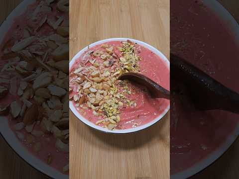 Frozen Strawberry Smoothie ASMR #shorts #asmr