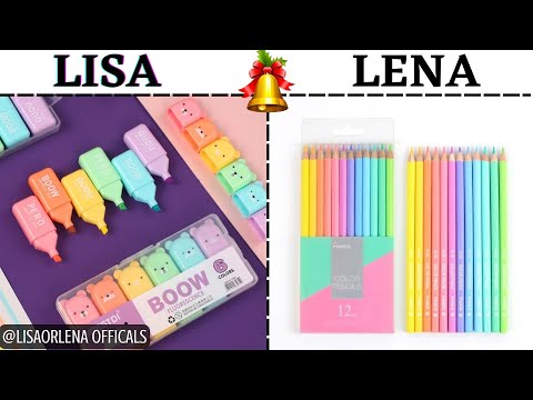 LISA OR LENA BACK TO SCHOOL 2022😍LISA OR LENA SCHOOL SUPPLIES