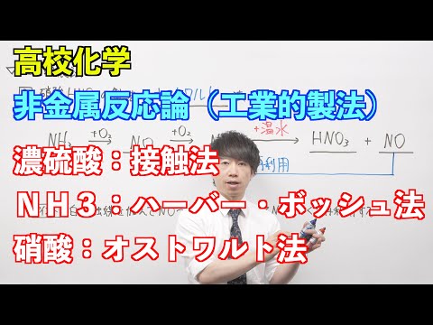 【高校化学】非金属反応論④ 〜工業的製法〜