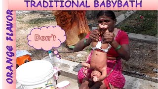 New Born Baby Bath / Traditional Baby Bath /Namathu parambariyam #babyfirstbath #newborn  #babybath