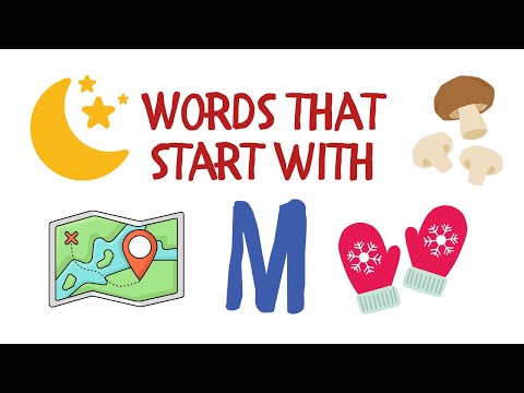 Words that Start with M: Alphabet Words #alphabetforchildren #alphabetlearningvideos