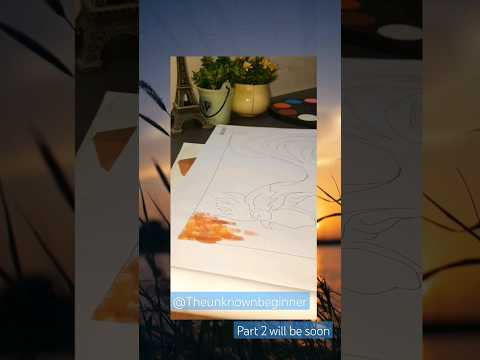 Hen BG painting with water colors #colorful #viral | Painting is peace| @TheUnknownBeginner