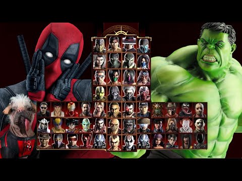 Mortal Kombat 9 - DEADPOOL & HULK - Expert Tag Ladder - Gameplay @(1080p) - 60ᶠᵖˢ ✔