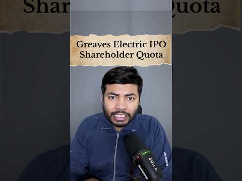 Greaves Electric IPO Shareholder Quota | Latest IPO GMP #shorts #latestipo #ipo