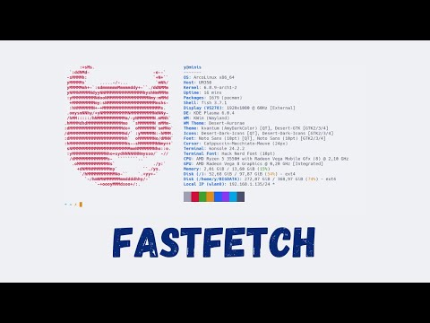 Fastfetch, alternative to Neofetch on Linux