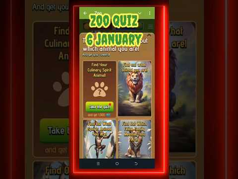 Zoo airdrop quiz l take the quiz l zoo quiz 6 january