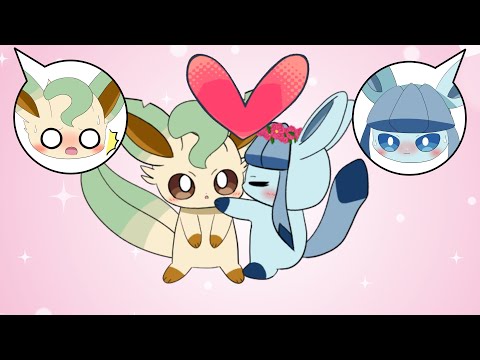 Adults Get Awkward Around the Bold Mini-Glaceon and Mini-Leafeon! | Pokémon Animation